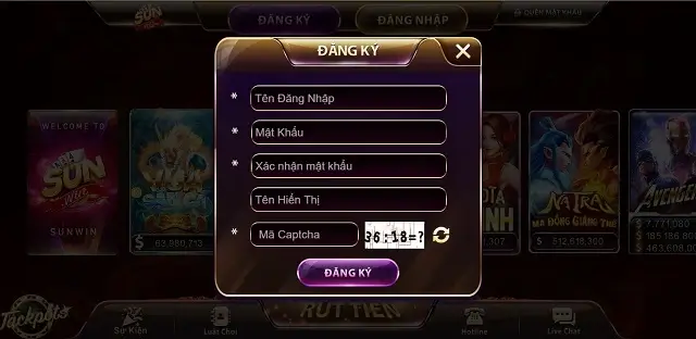 Đăng ký tài khoản Sun11 Win