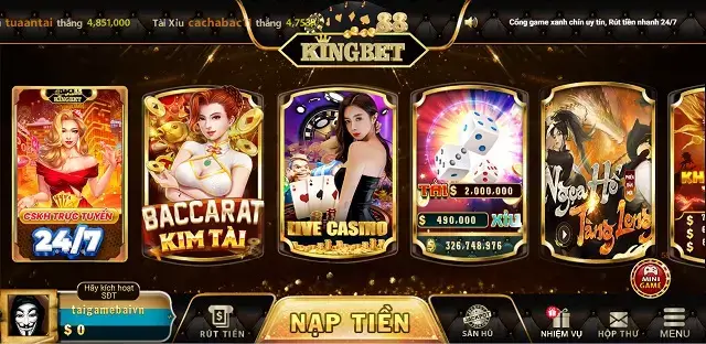 Trang chủ web Kingbet88 Club