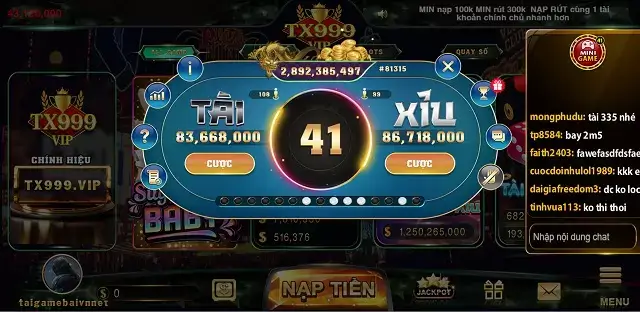 Tài xỉu Tx999 Vip có các thông số khá minh bạch