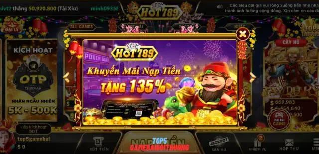 Khuyến mãi nạp tiền Hot789.Vin